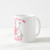 ぼんぼりが私を幸せにしてくれる コーヒーマグカップ (正面右)