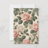 ぼんやりしたバラ結婚ズ 招待状 (裏面)