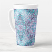 ぼんやりした渦巻き カフェラテマグ (左アングル)