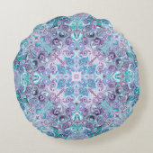 ぼんやりした渦巻き ラウンドクッション (裏面)