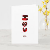 ぼんやりとした標準的な縦向きのグリーティングカード カード (黄色い花)