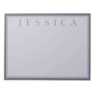 ぼんやりとした紫とラベンダーグレー   あなたの名前 ノートパッド