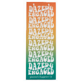 ぼんやりとエンゲージ レトロテキスト ワインギフトバッグ (正面)