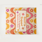 ぼんやりとエンゲージ レトロ70年代 ブライズメイドパーティー タペストリー (正面(横))