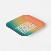 ぼんやりとエンゲージ | レトロ タイポグラフィー ペーパープレート (傾斜あり)