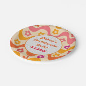 ぼんやりエンゲージ レトロ70年代 ブライズメイドパーティー ペーパープレート (アングル)