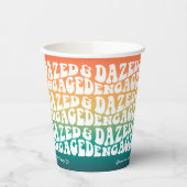 ぼんやり 従事 レトロ 婚約 パーティー 紙コップ (左)