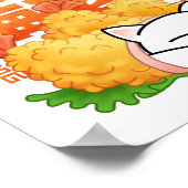 ぽちゃぽちゃのエビ天ぷら ポスター (角)