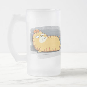 ぽちゃぽちゃのキャットコーヒーコンパニオンマグカップ フロストグラスビールジョッキ