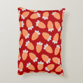 ぽちゃぽちゃのニンジン赤 アクセントクッション (裏面(縦))