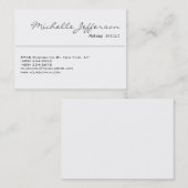 ぽちゃぽちゃのメイクアップアーティストスクリプ魅力的トの名刺 名刺 (正面/裏面)