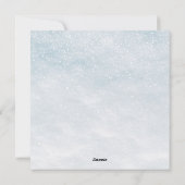 ぽちゃぽちゃのリスのサンタハメリークリスマス雪 シーズンカード (裏面)