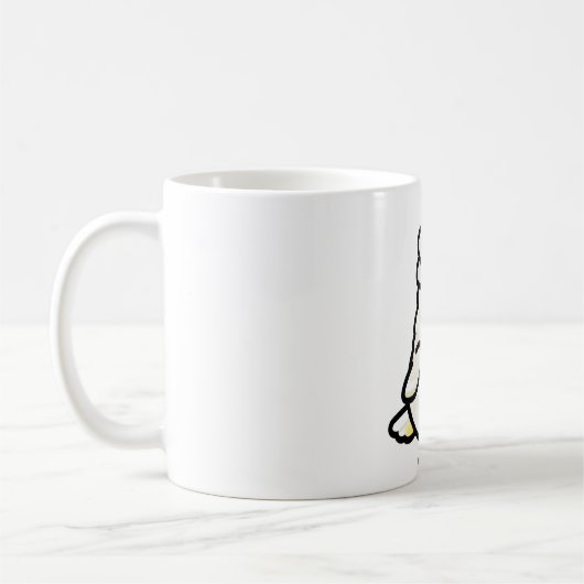 ぽちゃぽちゃの傘 コーヒーマグカップ (左)