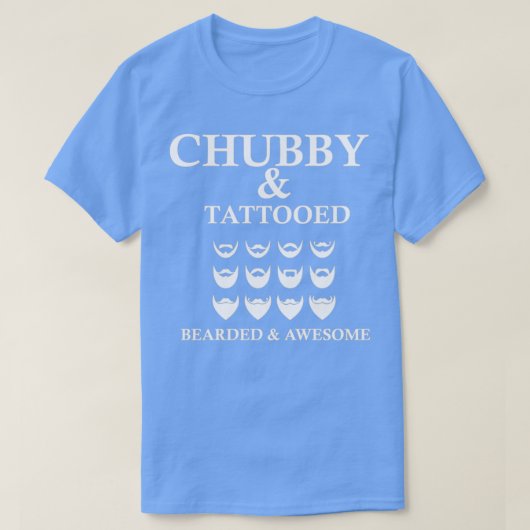 ぽちゃぽちゃの入れ墨をした男素晴らし人 Tシャツ (デザイン正面)