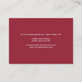 ぽちゃぽちゃの書道モノグラム名刺 名刺 (裏面)