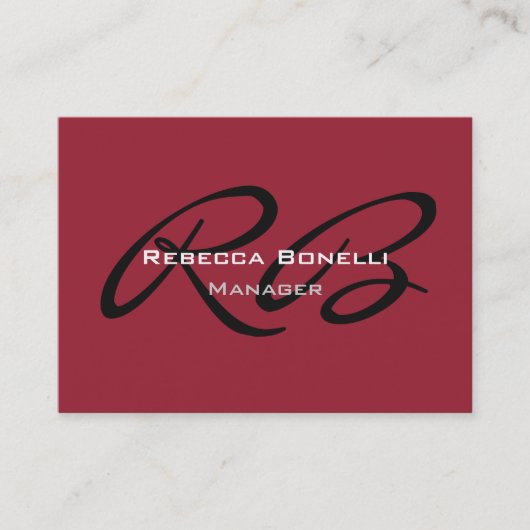 ぽちゃぽちゃの書道モノグラム名刺 名刺 (正面)