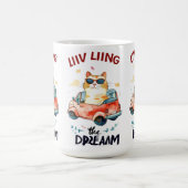 ぽちゃぽちゃの猫：夢のコーヒーマグを生きる コーヒーマグカップ (中央)