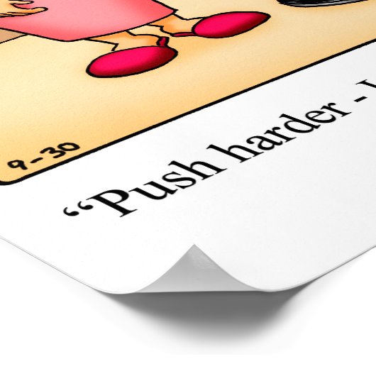 ぽちゃぽちゃぽちゃのユーモアのポスター ポスター (角)