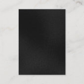 ぽちゃりと大きな赤いモノグラムストライプのグレー 名刺 (裏面)