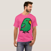 ぽちゃりと太った雄のエクラクトゥスオウム Tシャツ (正面フル)