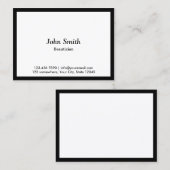 ぽちゃりと黒い縁どボティシャンの名刺 名刺 (正面/裏面)