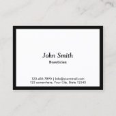 ぽちゃりと黒い縁どボティシャンの名刺 名刺 (正面)