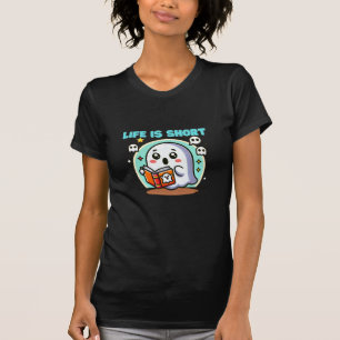 ぽっちゃりしたかわいい読幽霊ズウィズサプライズ Tシャツ