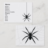 ぽっちゃりしたくも- 名刺 (正面/裏面)