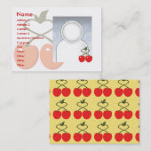 ぽっちゃりしたさくらんぼ- 名刺 (正面/裏面)