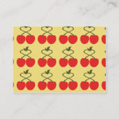 ぽっちゃりしたさくらんぼ- 名刺 (裏面)