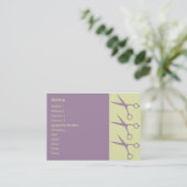 ぽっちゃりしたはさみ- 名刺 (スタンド正面)