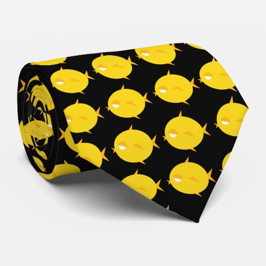 ぽっちゃりしたひよこの唇 ネクタイ (ロール)