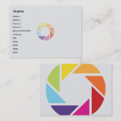 ぽっちゃりしたカラーホイール- 名刺 (正面/裏面)