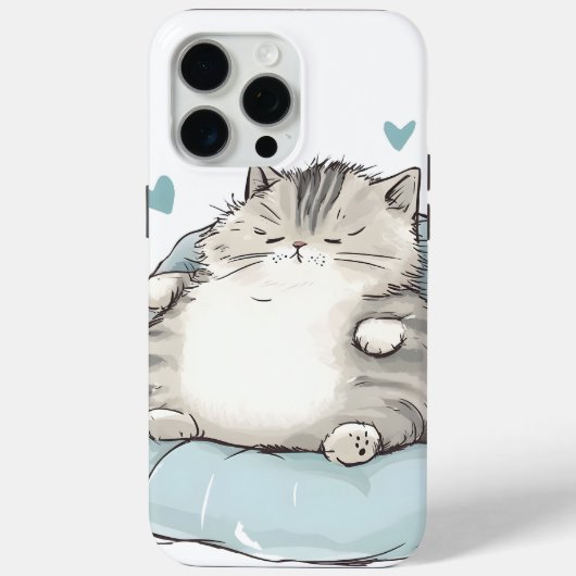 ぽっちゃりしたキャットチルビベス Case-Mate iPhoneケース (裏面)