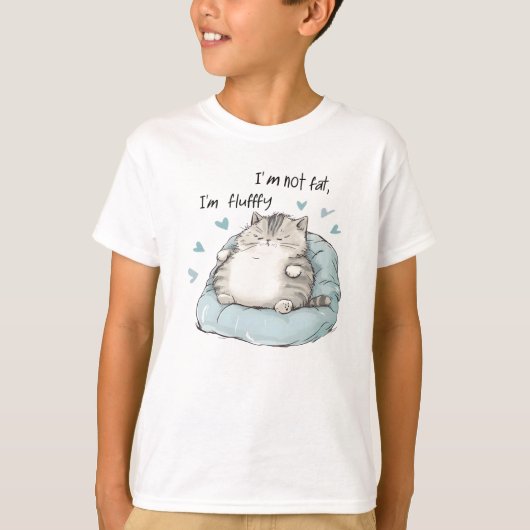ぽっちゃりしたキャットチルビベス Tシャツ (正面)