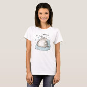 ぽっちゃりしたキャットチルビベス Tシャツ (正面フル)