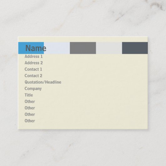 ぽっちゃりしたキュービクル- 名刺 (正面)