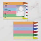 ぽっちゃりしたクレヨン- 名刺 (正面/裏面)