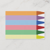 ぽっちゃりしたクレヨン- 名刺 (裏面)