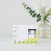 ぽっちゃりしたケーキ- 名刺 (スタンド正面)