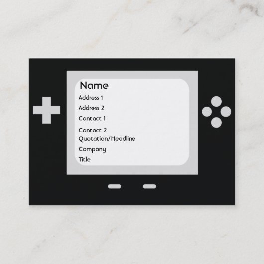 ぽっちゃりしたゲーム- 名刺 (正面)