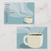 ぽっちゃりしたコーヒーカップ- 名刺 (正面/裏面)