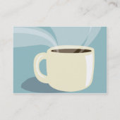 ぽっちゃりしたコーヒーカップ- 名刺 (裏面)