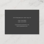 ぽっちゃりしたサイズの美容師プロフェッショナル名刺 名刺 (裏面)