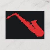 ぽっちゃりしたサクソフォーン- 名刺 (裏面)