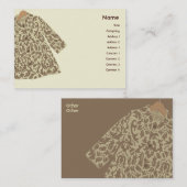 ぽっちゃりしたジャケット- 名刺 (正面/裏面)