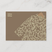 ぽっちゃりしたジャケット- 名刺 (裏面)