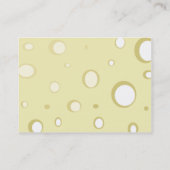 ぽっちゃりしたスイスチーズ- 名刺 (裏面)