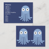 ぽっちゃりしたタコ- 名刺 (正面/裏面)