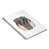 ぽっちゃりしたチコットランドフォールド猫 ノートブック (右側)